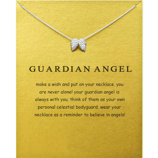 Angel Wings Instagram Wind Wings Light Luxury Gold Plated Alloy Collar Short Necklace